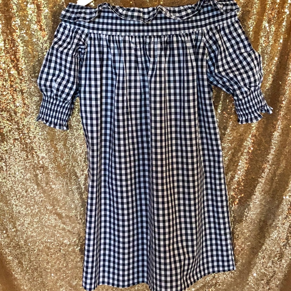 Black & White Gingham Maternity Dress